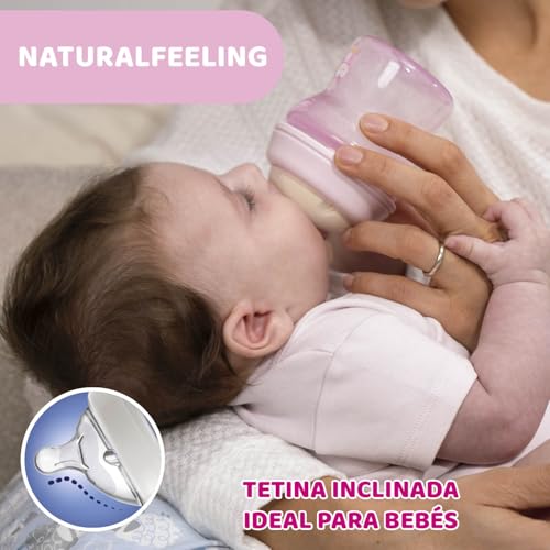 Chicco biberón Natural Feeling 250 ml para bebés
