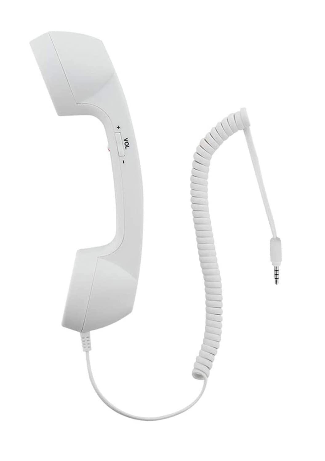 Altavoz Retro YTYKINOY Blanco con Micrófono para Teléfonos Celulares