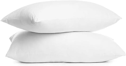 KITUL Pack Almohada para Cuello Estándar Suaves al Alto Vacio Calidad Hotelera (Algodón, 2 Pack Estandar)