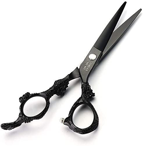 professional hairdressing scissors, Japanese hair scissors, hairdresser cutting scissors and scissors set â?¦ (6'' black set)