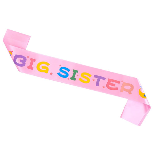 Topfunyy Banda para fiesta de bebé con manchas rosas para hermana mayor para decoración de fiesta