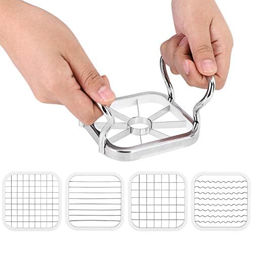 Cortador de Papas Fritas de Acero Inoxidable 5 en 1 para Cocina