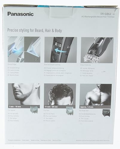 Trimmer Panasonic Gris Mate 39 Configuraciones para Barba, Cabello y Corporal para Hombres