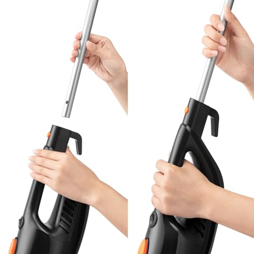 Gaabor Aspiradora Vertical 2 en 1 GVCW-M15A de 1.5 litros, Potencia de 650 Watts y 16 mil Pascales de Succion, Color Negro