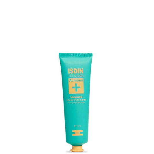 ISDIN Acniben Mascarilla Facial Purificante, Extra de higiene en la rutina de pieles grasas y/o con tendencia acneica, 75ml