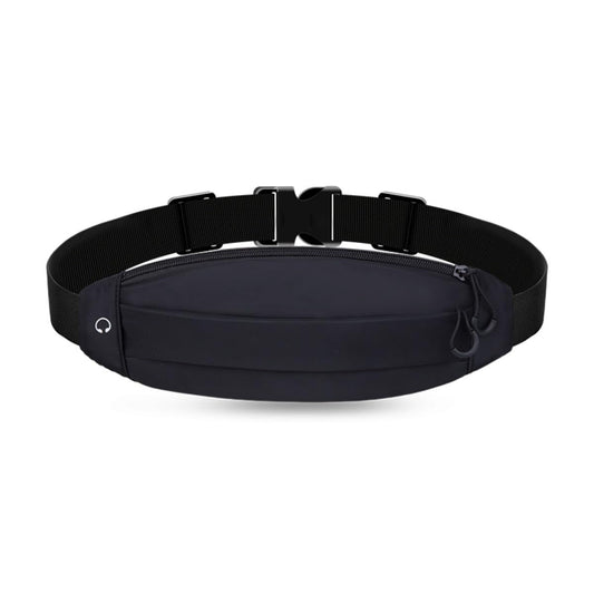 Cangurera Deportiva para Hombre Mujer, Cangurera Riñonera Deportiva para Correr, Riñonera de Marcha con Cinturón Regulable, Impermeable y ligero, para Viaje, Correr, Ciclismo y Gimnasio (Negro)