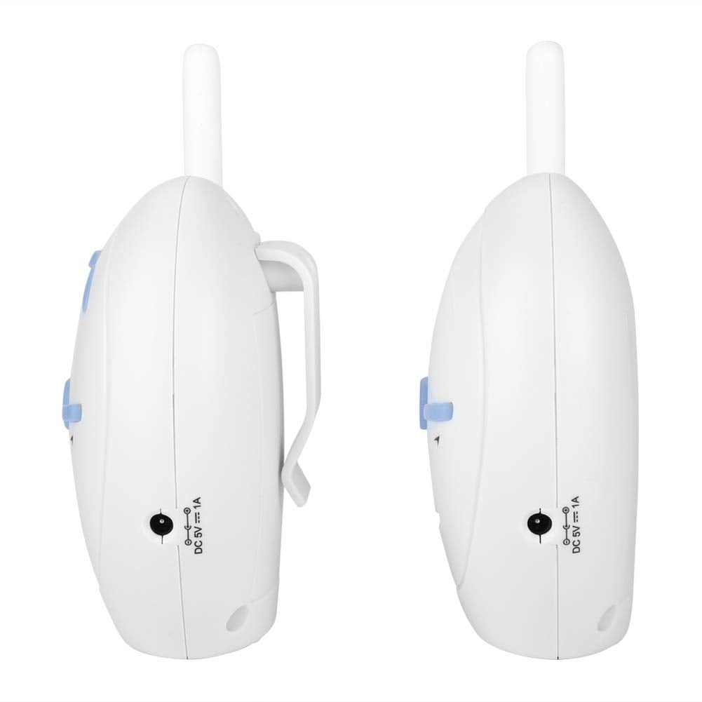 Bewinner Digital Audio Baby Monitor, 2.4GHz Inalámbrico Nanny Intercomunicador electrónico Monitor, Soporte de conversación bidireccional y monitoreo de Audio, Plug and Play, Monitor de Audio Rango