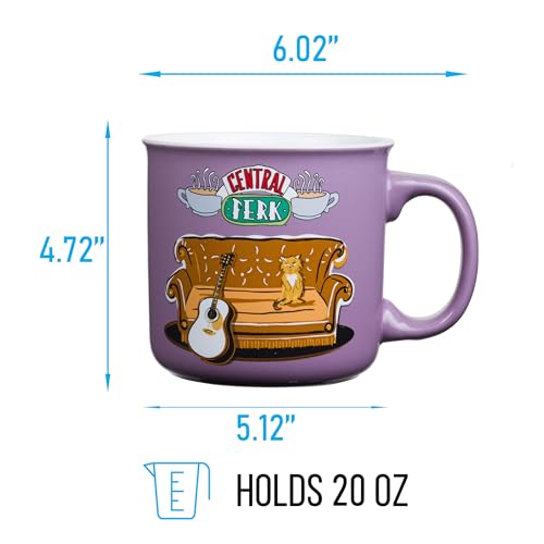 Taza de Cerámica Silver Buffalo Friends Morado Central Perk Smelly Cat 591 ml