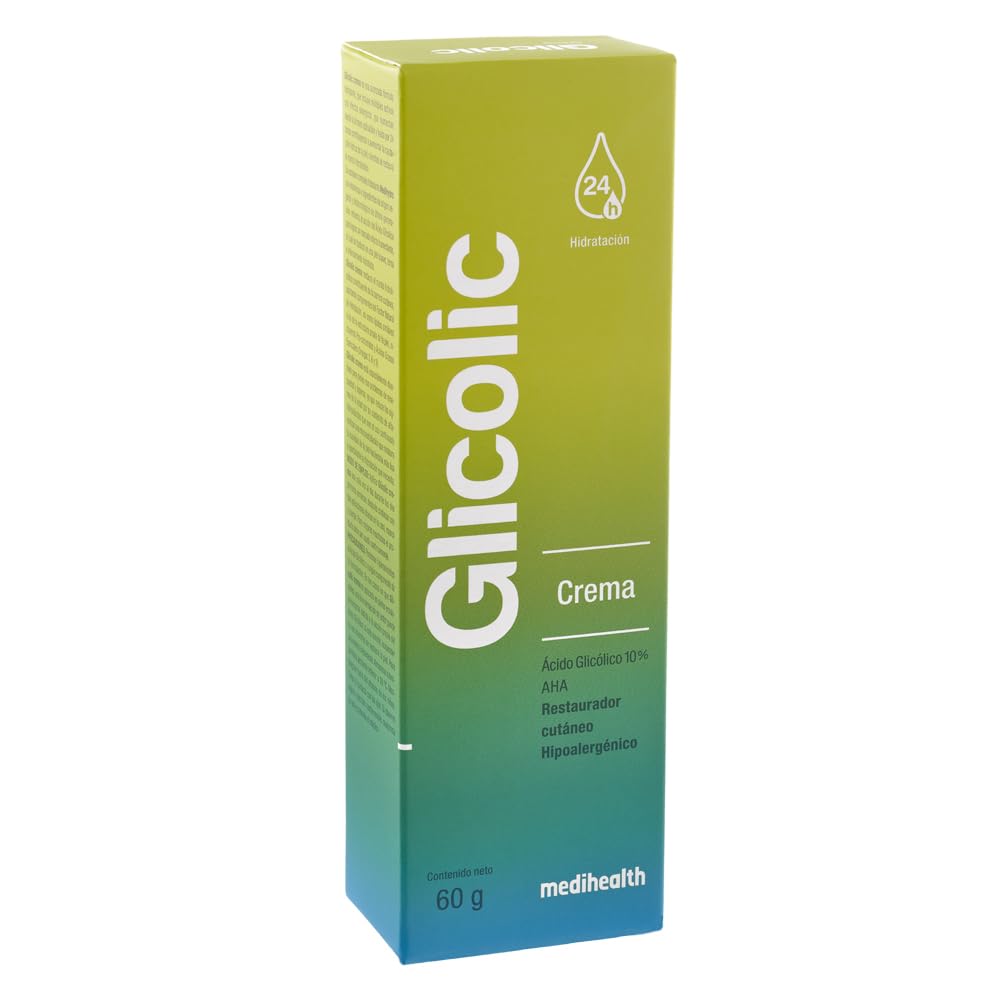 Glicolic Crema facial | Hidratante y Restaurador Cutáneo | Hidratante desde la primera aplicacion | hidratante por 24 horas | tubo con 60g