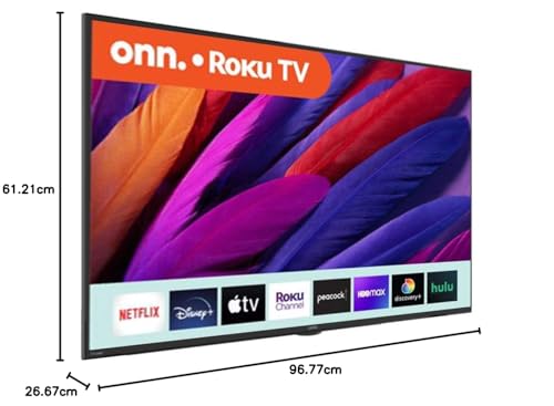 Televisor LED Smart 4K de 43 Pulgadas onn Negro con Función Alexa y Google Assistant (Reacondicionado)