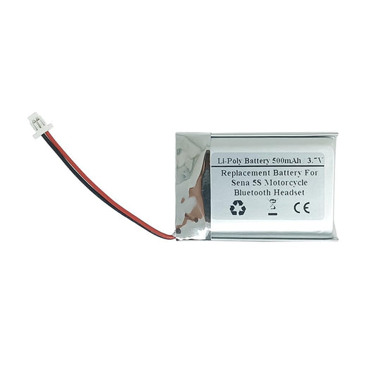 Batería de Repuesto STARTONG 500 mAh y 3.7 V para Auriculares Bluetooth Sena 5S en Casco de Motocicleta Intercomunicador Modelo CP-SN5S