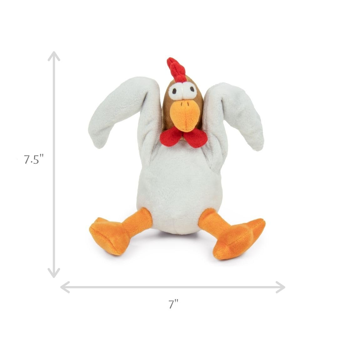 Godog Action Plush Pollo con Tecnología de Protección para Masticar Juguete Animado para Perro