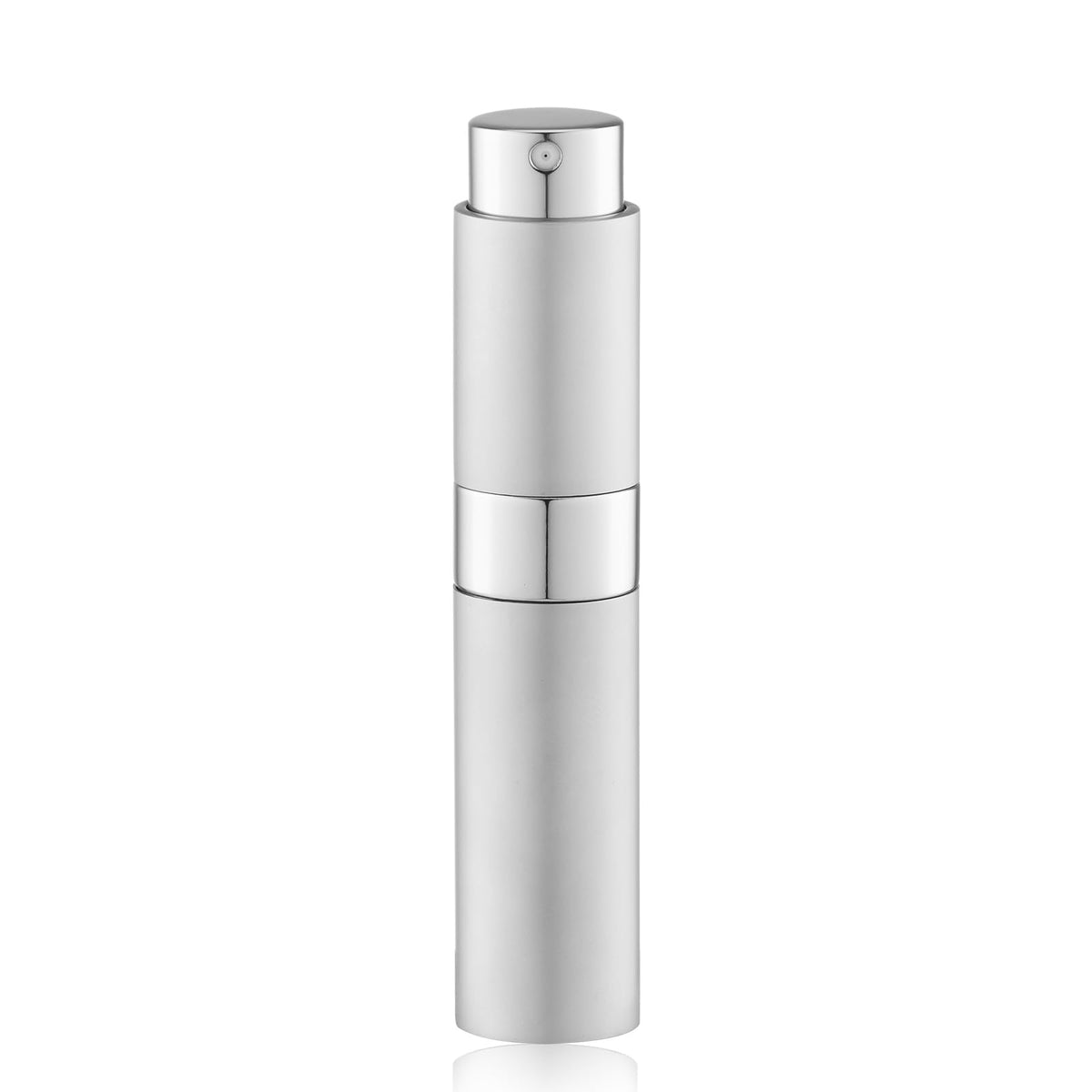 Lulupack atomizador de perfume recargable 10 ml, vaporizador de perfume de viaje portátil, botella de spray reutilizable para perfume, colonia, bolsa, oficina y desplazamientos, 1 pieza plateado