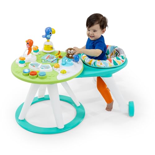 Bright Starts Around We Go - Mesa y centro de actividades 2 en 1 para caminar