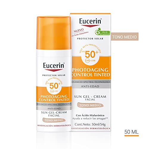 Protector Solar Facial Eucerin FPS 50+ CC Cream Medio