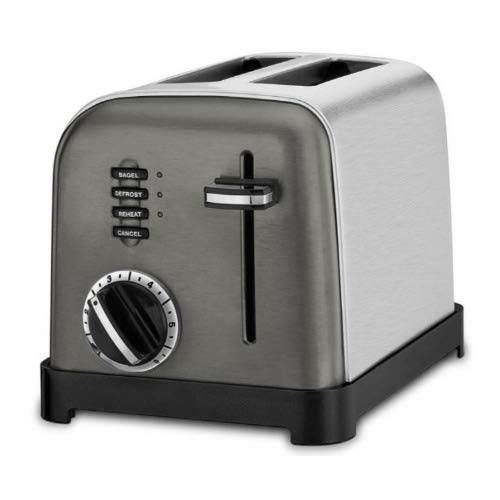 Cuisinart CPT-160BKS Metal Classic Toaster, 2-Slice, Black Stainless
