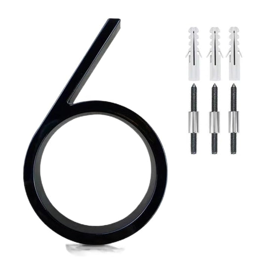 Números para Casa Modernos 5 Pulgadas con Kit de Uñas Fácil de Instalar para Exterior