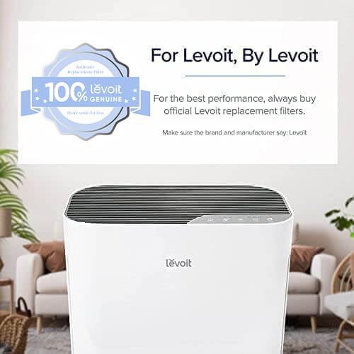 LEVOIT Repuesto de purificador de aire, True HEPA y filtros de carbón activado de alta eficiencia, Vital 100-RF, 2 unidades, blanco
