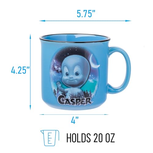 Taza de Cerámica Silver Buffalo Casper the Friendly Ghost Blanca para Campista