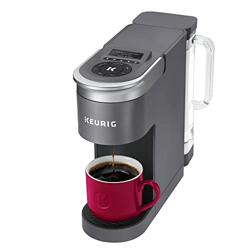 Keurig K-Supreme SMART - Cafetera de una sola porción con compatibilidad Wifi, 4 tamaños de cerveza y depósito extraíble de 66 onzas, compatible con Alexa, gris