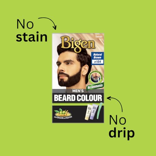 Bigen Tinte en Crema Para Barba y Bigote Men'S Beard Color Castano Medio, 102 grams, 40 gram