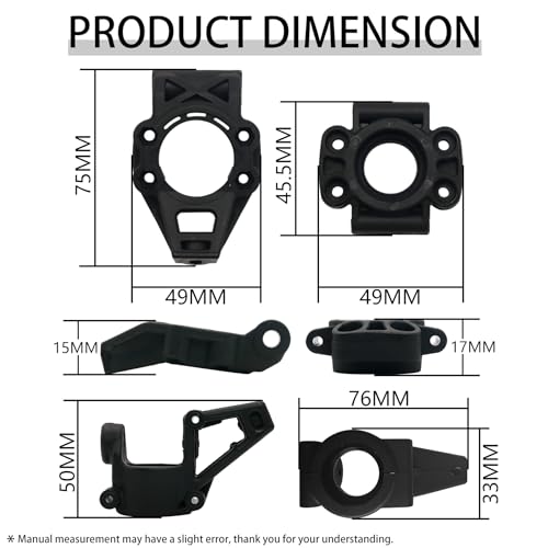 Kit de Portabebés FLMLF Nailon para HPI ROVAN Baja KM 5T 5B 5SC ROFUN BAHA RC Car Toys Parts