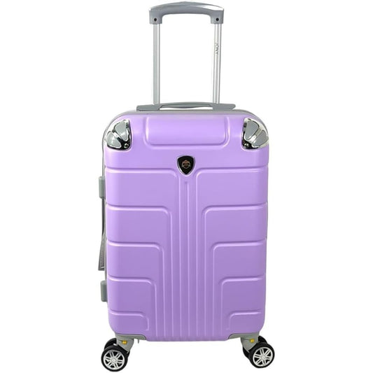 Maleta de Mano JONY Carry On Rigida Resistente Ruedas Giratorias 360 Mango Expandible ABS Candado de Seguridad (Lila)