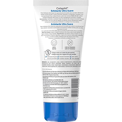 Cetaphil Exfoliante Ultra Suave 1 pz 178 ml Con Extracto de Bambú que Remueve Células Muertas de Uso Diário Recomendada por Dermatólogos para Piel Sensible