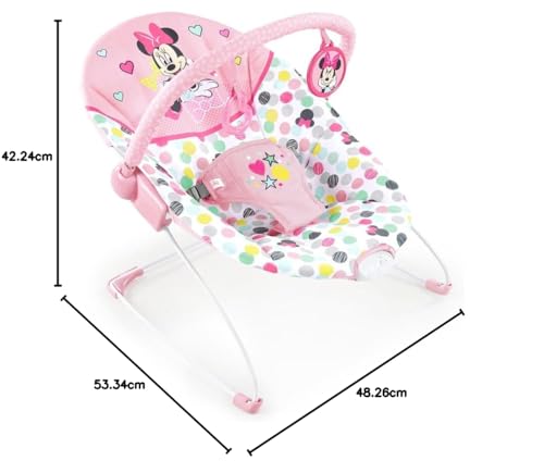 Disney Baby Mecedora Con Motivos De Lunares Y Minnie Mouse, Pink, Paquete De 2340.0 Grams