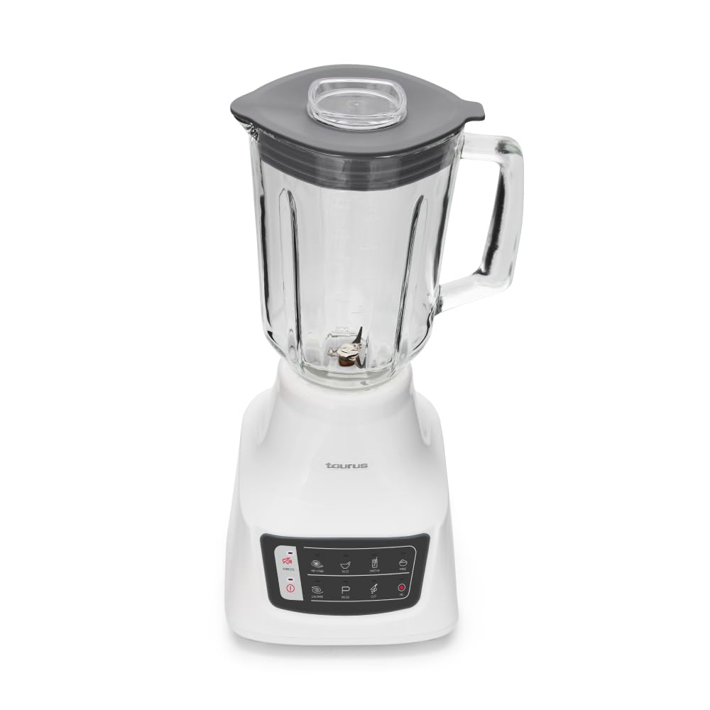 Licuadora Taurus Potenza Comfort Vidrio 1.5L 1050 Watts con 50% Menos Ruido y 9 Funciones