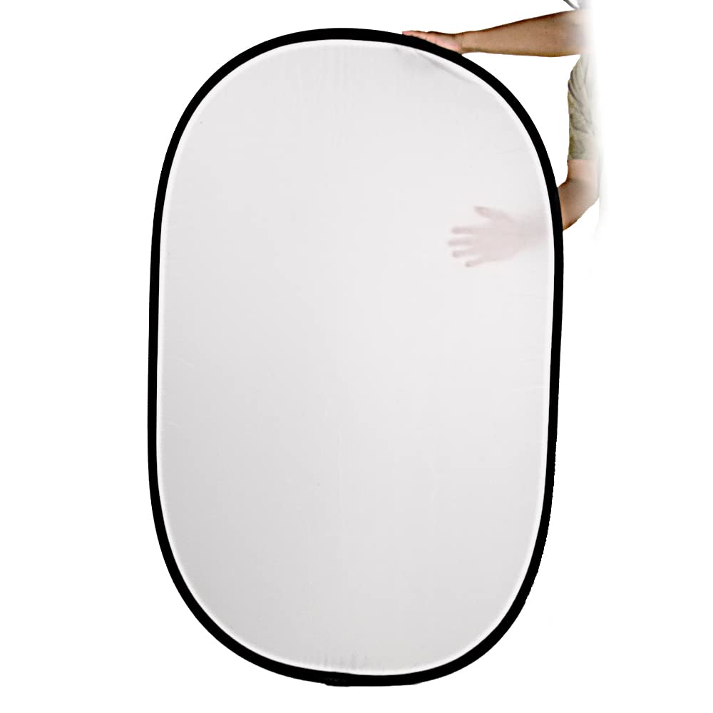 Fotodiox Pro 40x60" 5-in-1 Collapsible Oval Reflector, Silver/Gold/Black/White/Diffuser
