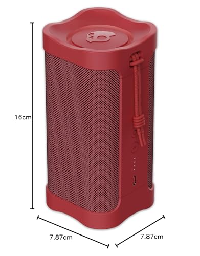 Skullcandy Terrain - Altavoz inalámbrico Bluetooth IPX7 Impermeable con radiadores pasivos duales Personalizados, batería de 14 Horas, muñequera de Nailon y estéreo inalámbrico Verdadero