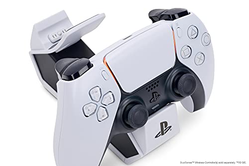 Estación de Carga Dual PowerA Blanco Twin Edition para Controles Inalámbricos Dualsense PlayStation 5