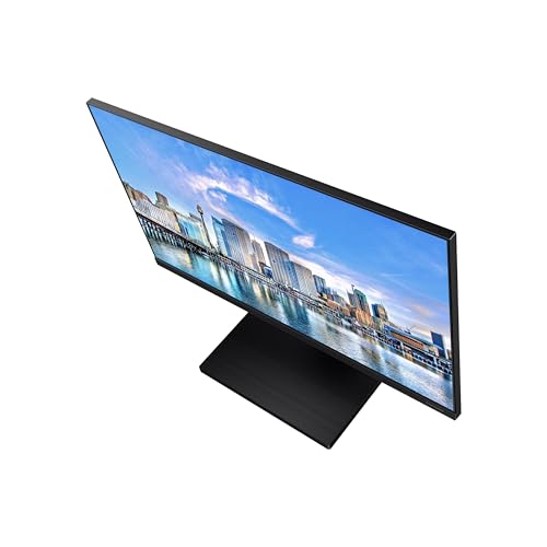 SAMSUNG FT45 Series Monitor de computadora FHD 1080p de 24 Pulgadas, 75 Hz, Panel IPS, HDMI, DisplayPort, concentrador USB, Soporte de Altura Ajustable, WRNTY de 3 años (LF24T454FQNXGO), Negro