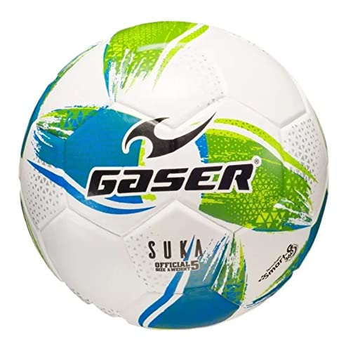 Gaser Balón Fútbol Laminado Modelo Suka (Verde, Blanco, No. 4)