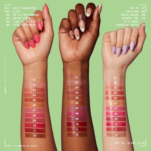 NYX Professional Makeup, Fat Oil Slick Stick, Brillo de Labios, Link in My Bio