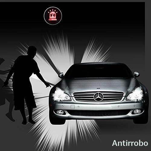 Kit de Cerradura Central para Automóvil Universal con Alarma y Sensor de Impacto para 4 Puertas Keyless Entry
