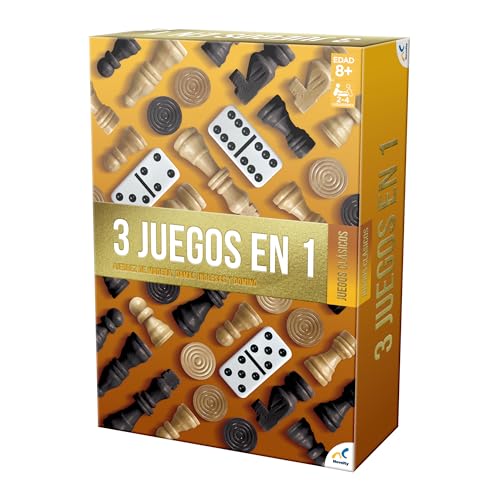 Juegos Clásicos 3 en 1 Novelty Cartón Edad 96-144 Meses