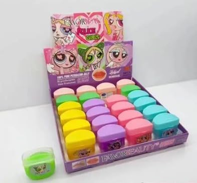Bálsamo Hidratante de Labios, Forma de Vaselina 24pcs - Humecta, Repara e Hidrata los Labios, Dejando un Brillo y un Delicioso Aroma Frutal, Ideal Para Labios Secos.