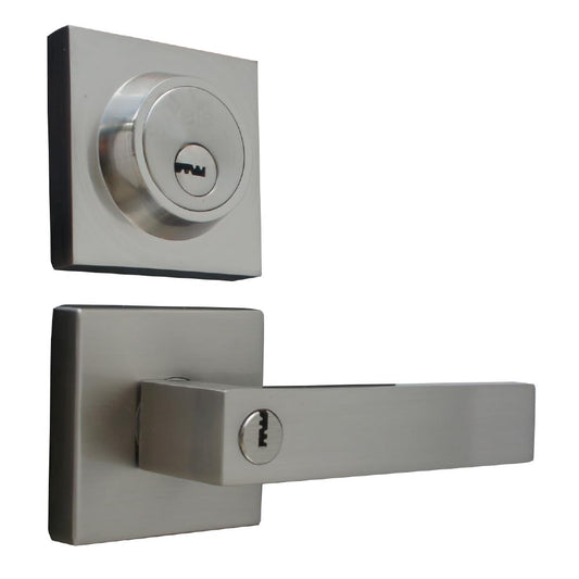 Combo Llave-Llave Yale MX89081 Niquel Satinado Castelli CAJA V