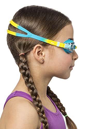 Cressi Dolphin 2.0, Azure/Amarillo, Clear Lens, Talla única