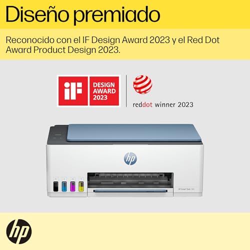HP Impresora Multifuncional Smart Tank 585, Tinta Continua, Color, Wi-Fi, Dúplex (Doble Cara) Manual, Impresión Desde Smart App, hasta 2 años de Garantía* (1F3Y4A)