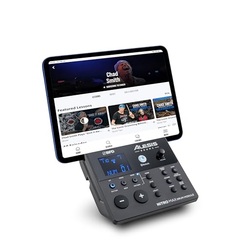 Kit Batería Electrónica Alesis Nitro Max Negra con Parches Malla y Bluetooth