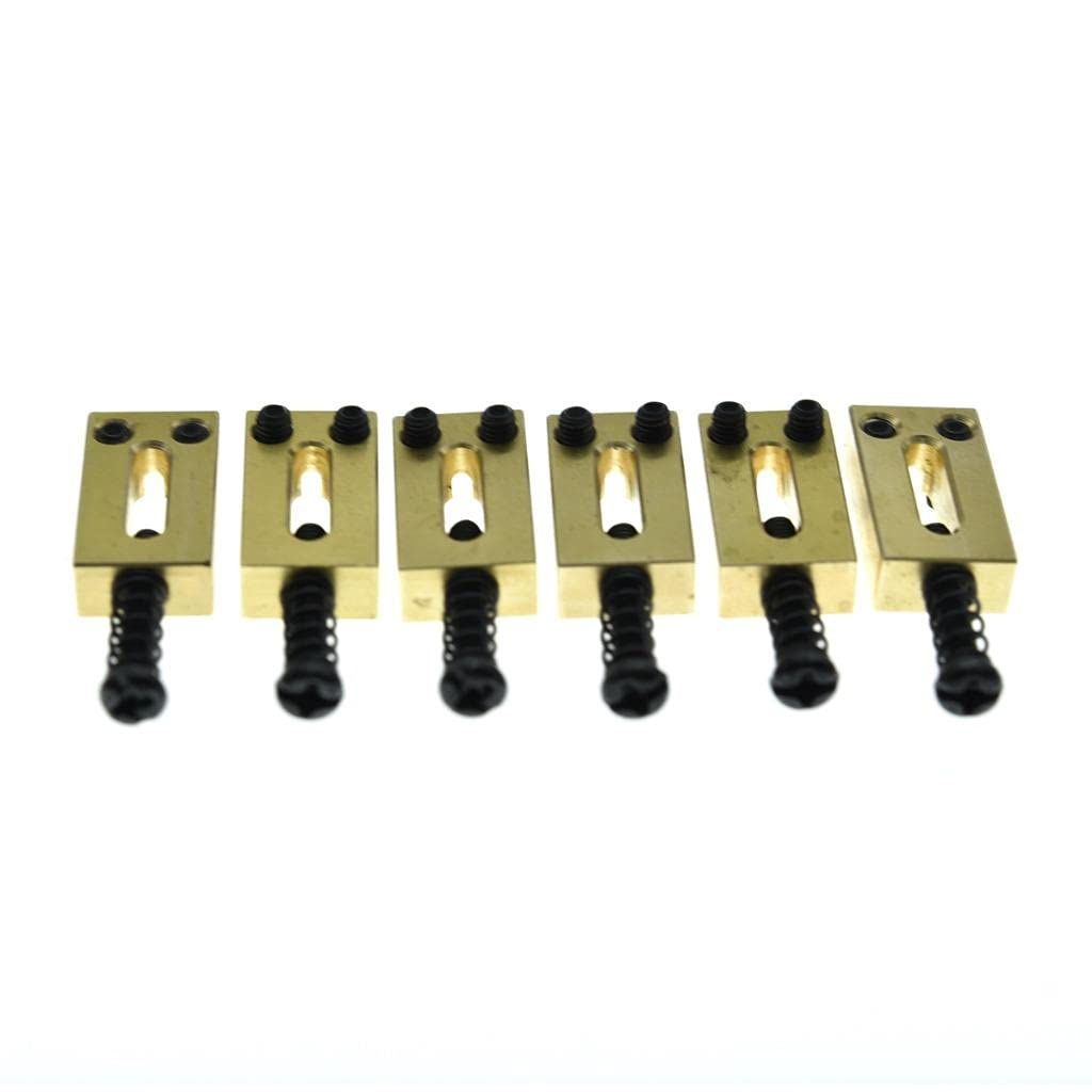 KAISH - Sillín de latón macizo para guitarra Stratocaster o Telecaster (10,8 mm)