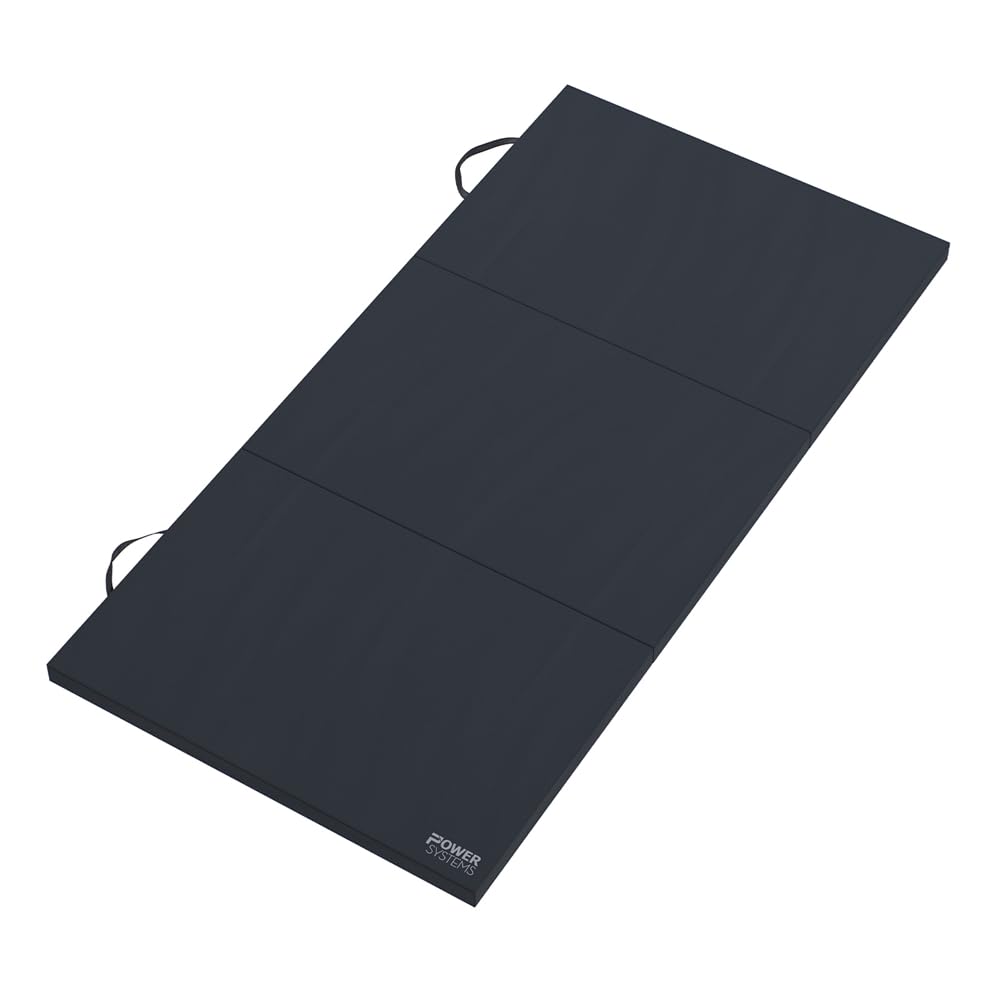 Alfombrilla de Gimnasio Power Systems Negro Azabache Premium