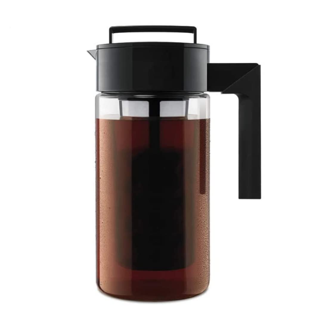 Cafetera Deluxe Cold Brew Takeya Negro 1 Cuarto de Galón