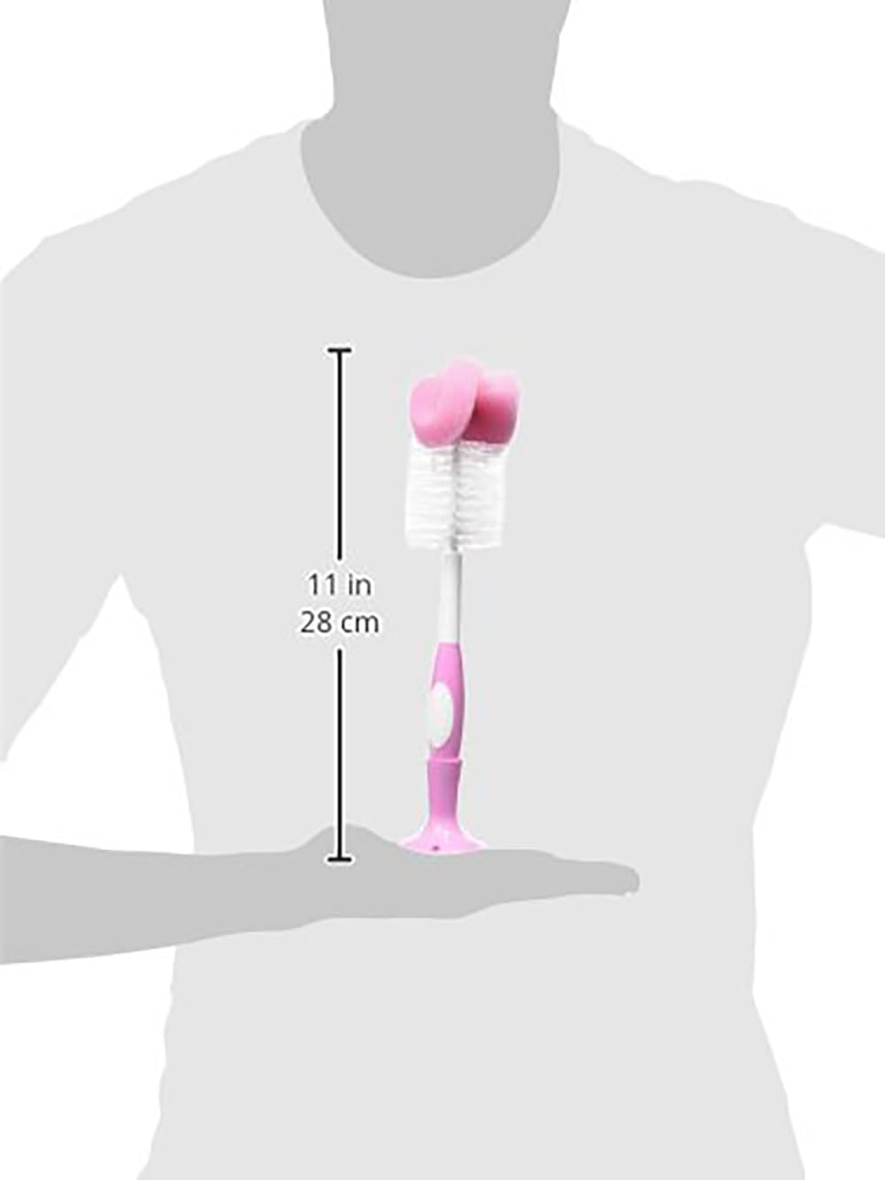 Dr. Brown's - Cepillo para biberón, Rosa, 2 Pack