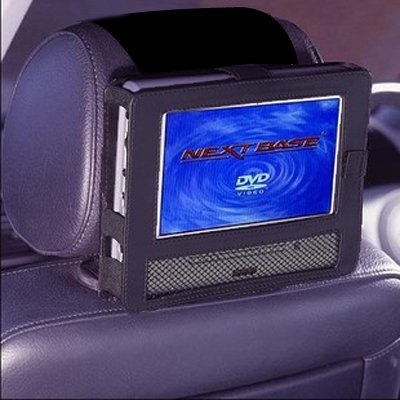 Soporte para Reposacabezas TFY Negro para Reproductor de DVD Portable de 9 Pulgadas Estilo Giratorio