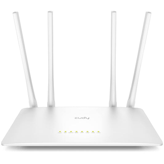 Cudy Ruteador Inalambrico WR1200 4 Antenas, Doble Banda, Wi-Fi 5, 4 Puertos