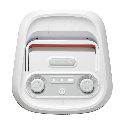 JBL Partybox Club 120 Bocina Portátil Efecto Luz LED, Bluetooth, 160W de Potencia, Reproducción 12 Horas, Resistente al Agua IPX4 - Blanco
